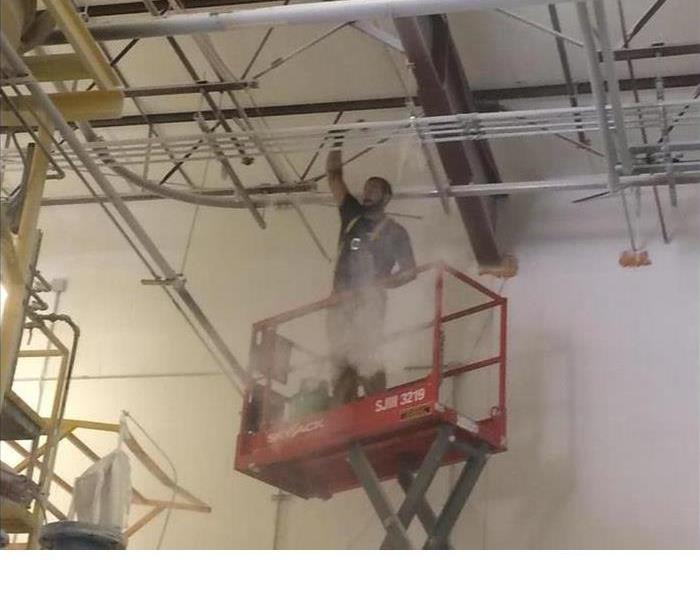 high ceiling cleaning